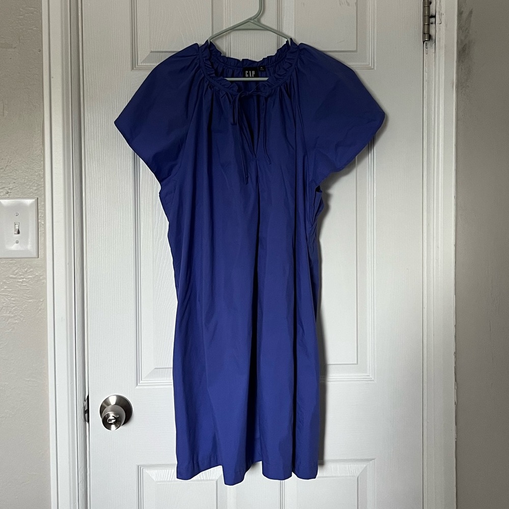 NWOT Gap Tie-Front Flutter Sleeve Mini Dress